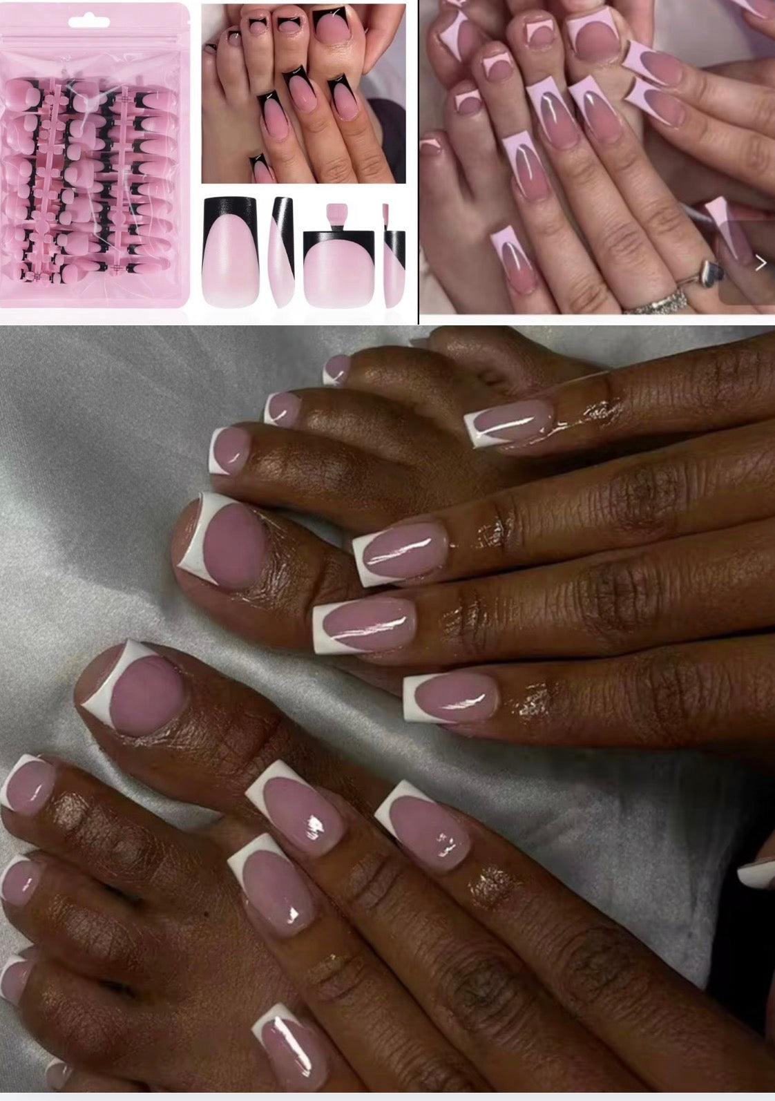 French Nail/ Toe Set