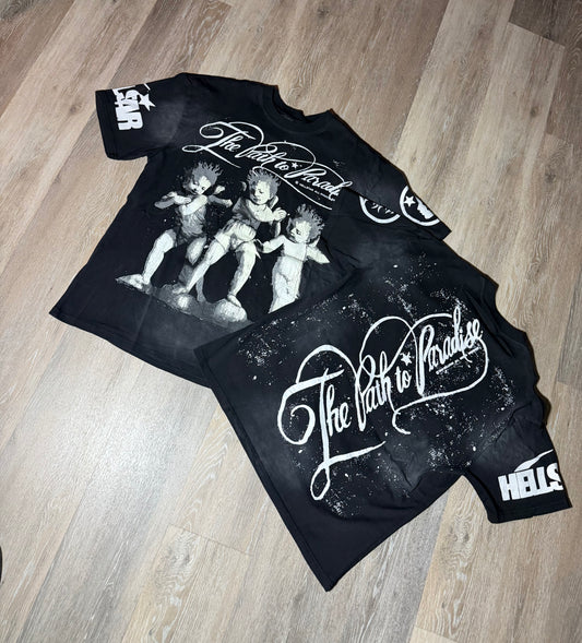 Black 3 Angel Graphic T-Shirt