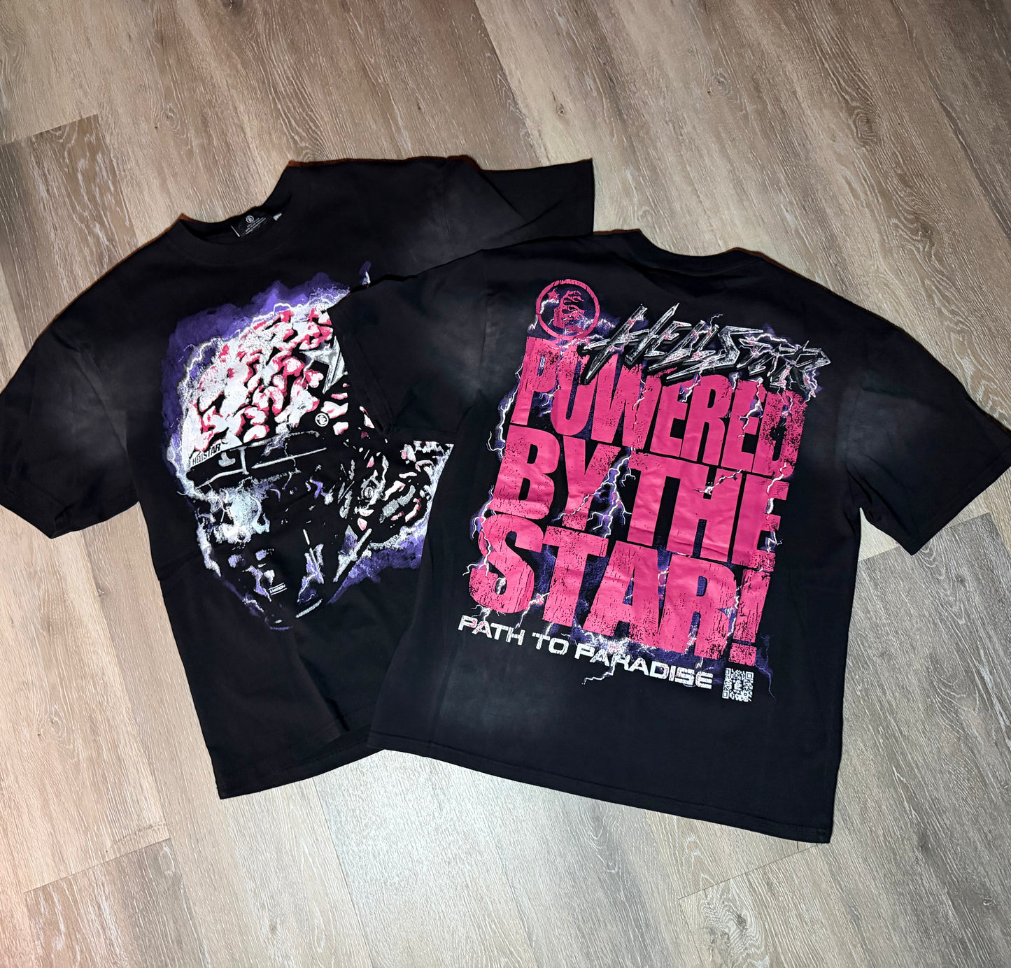 Black Brain Helmet Graphic T-Shirt