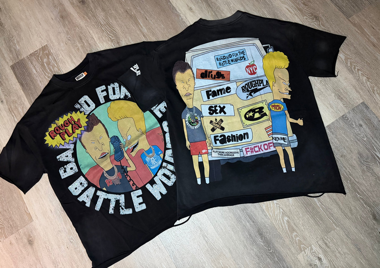 Black Butt Head Graphic T-Shirt