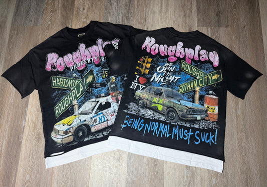 Black Graphitti Car Graphic T-Shirt