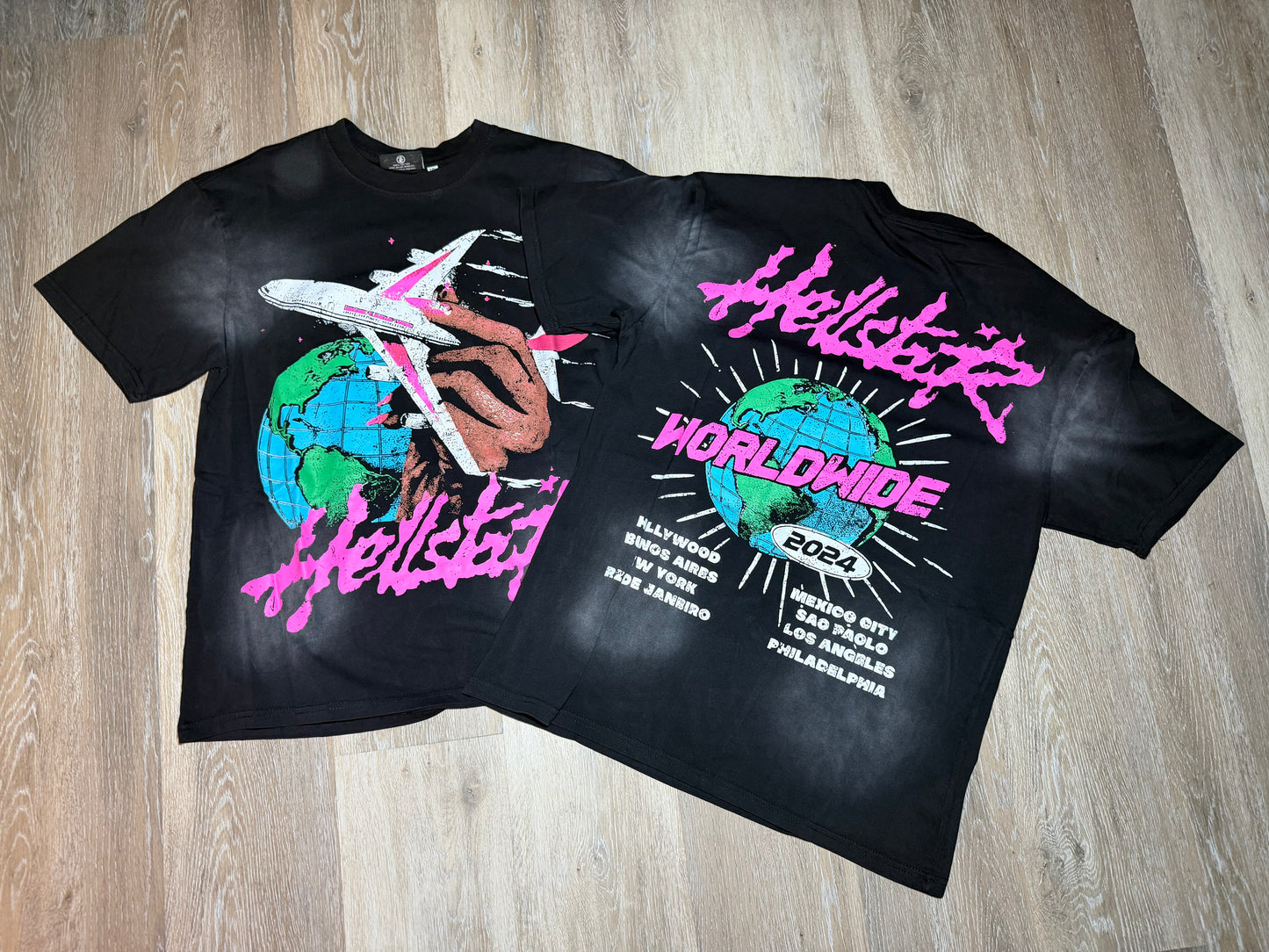 Black Plane Graphic T-Shirt