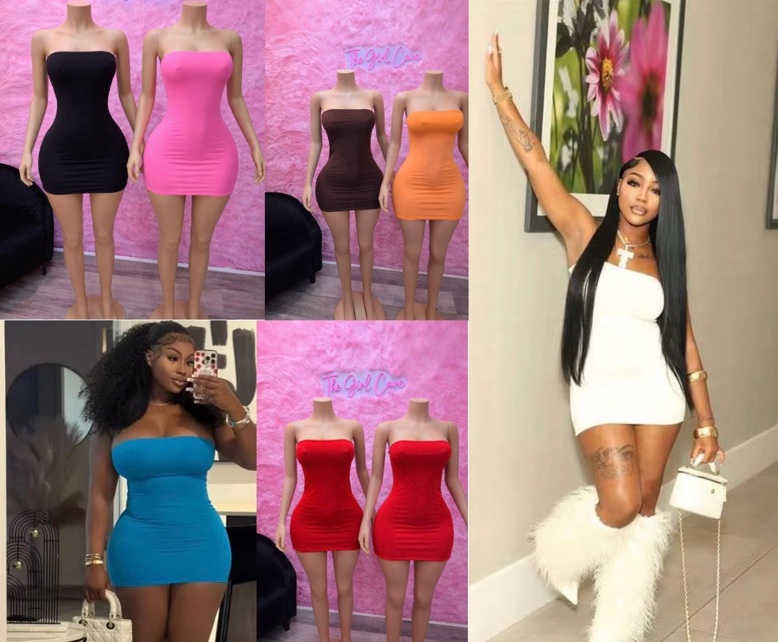 Strapless Mini Dress