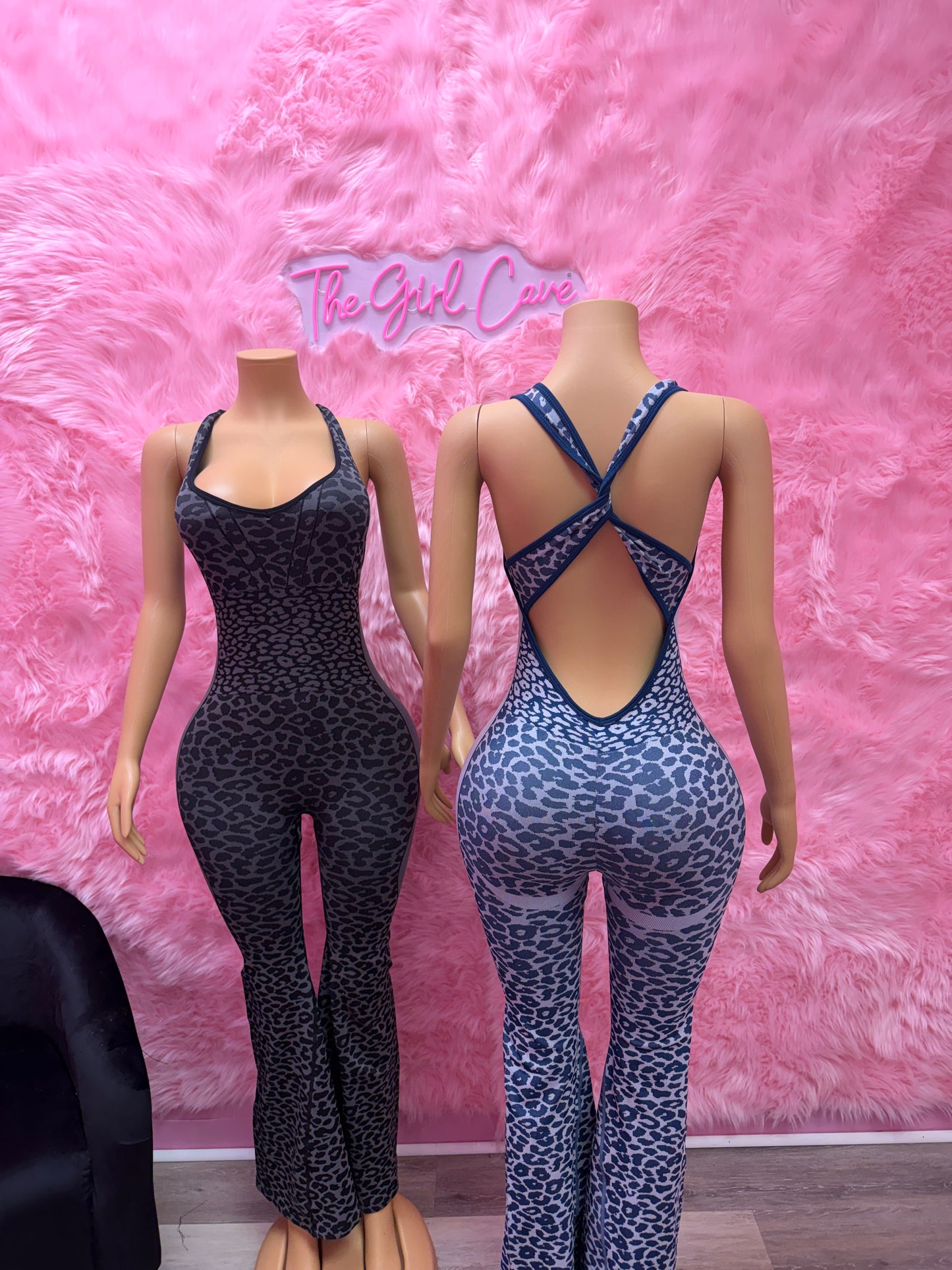 Cheetah Butt Scrunch Jumpsuit