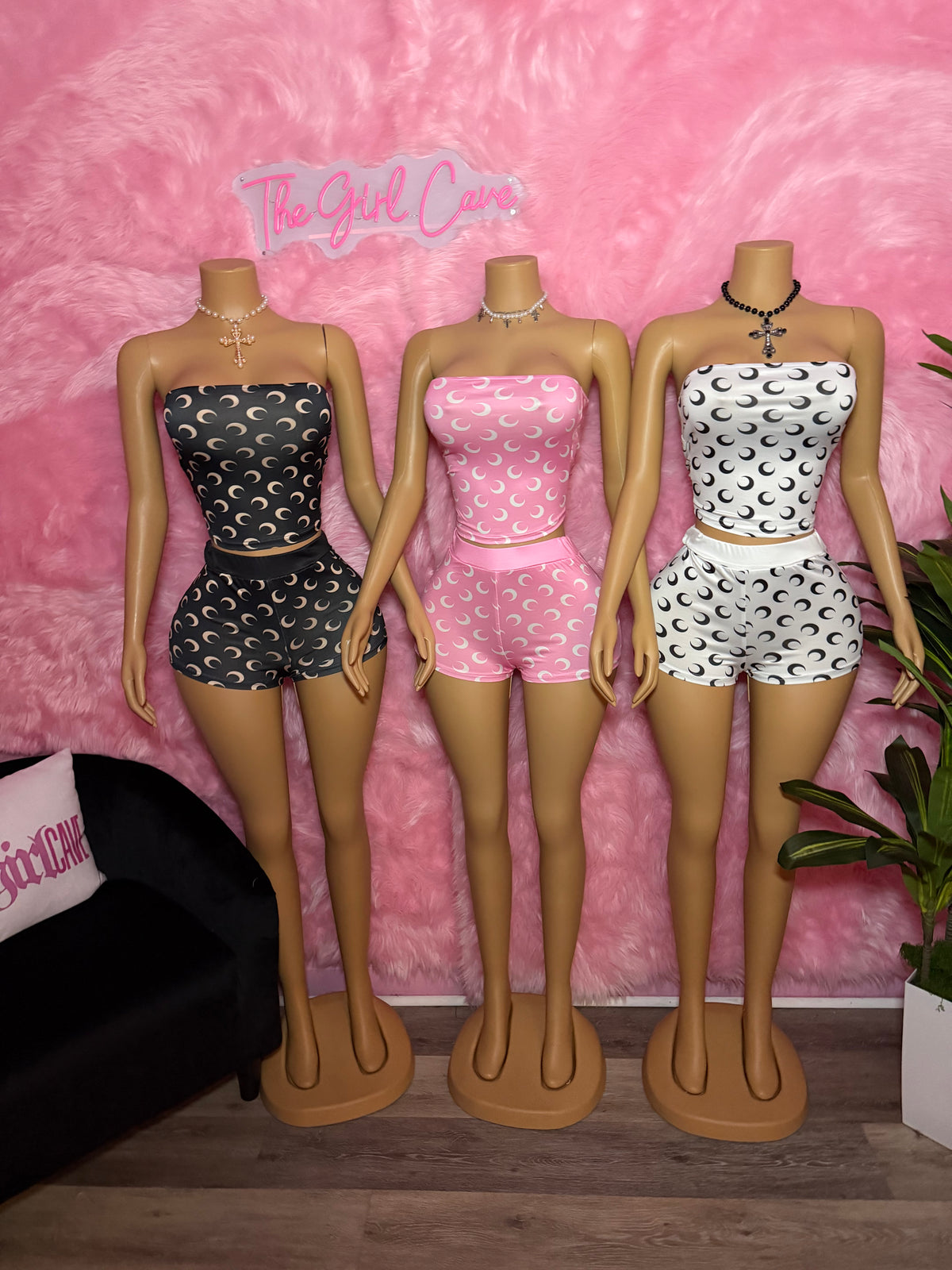 Moon Strapless Short Sets
