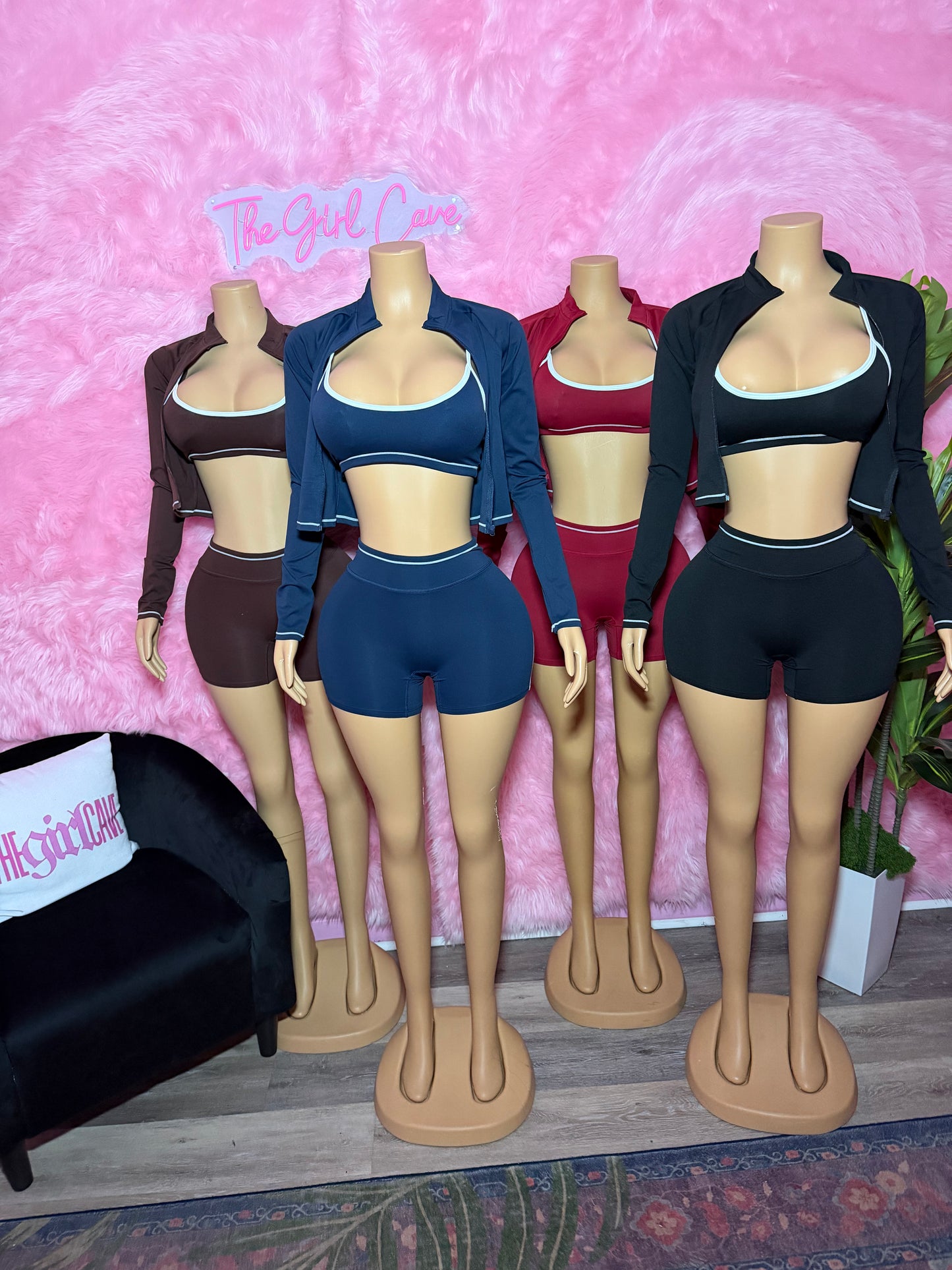 Athletic Bra Short Set