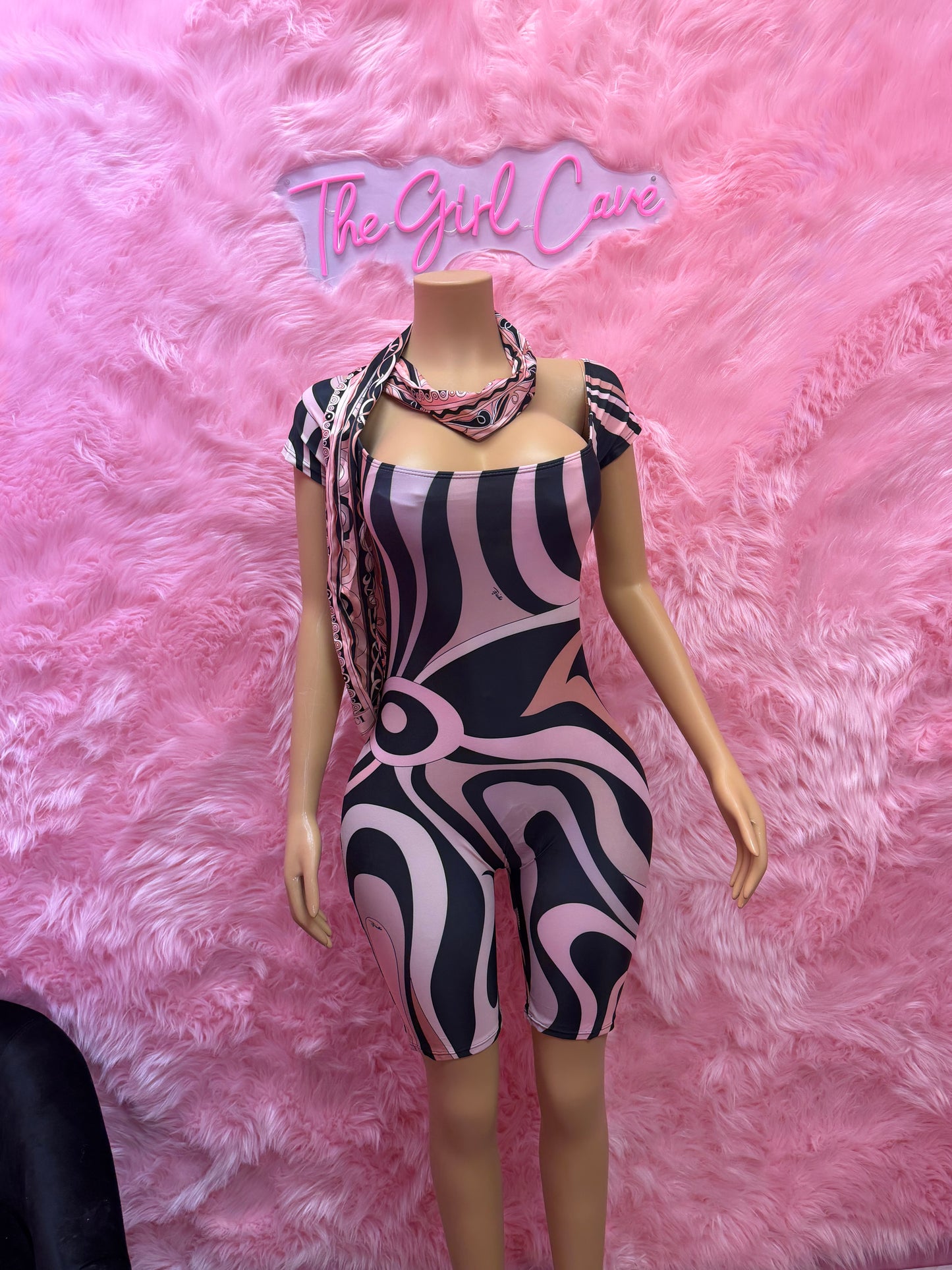Light Pink Pucc Off Shoulder Swirl W/ Headband
