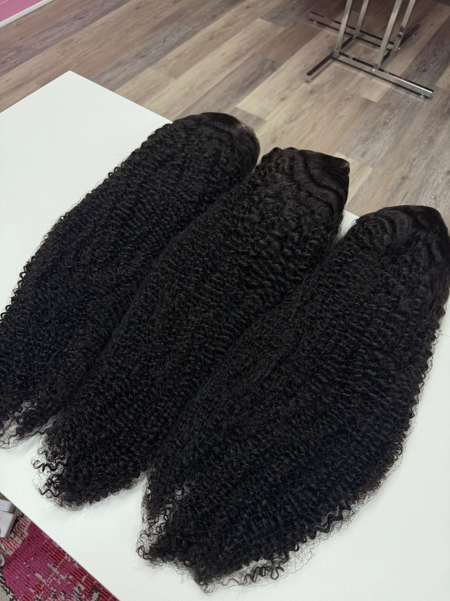Kinky Curly  13x6 Transparent Virgin Wigs 210% Density
