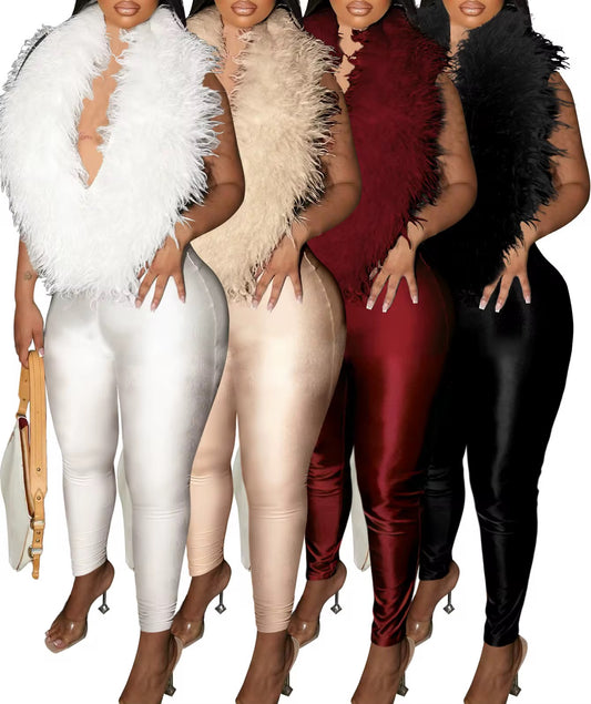 Fur Jumpsuit