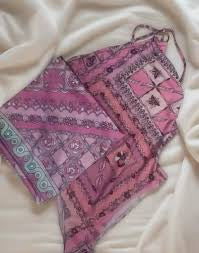 Pink One Piece S/ Scarf