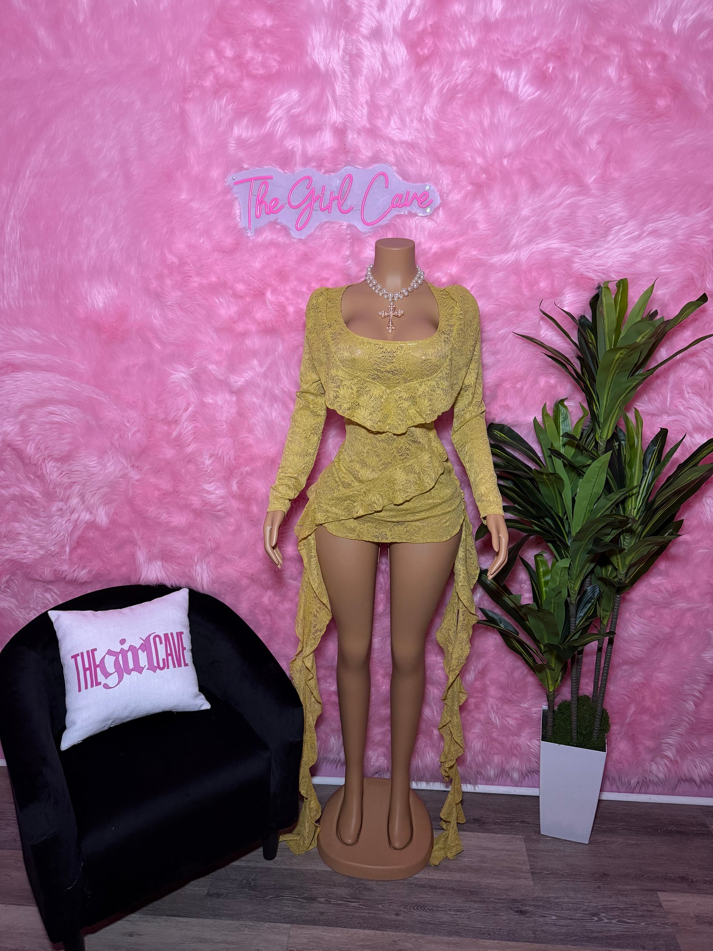 Yellow Lace Dress