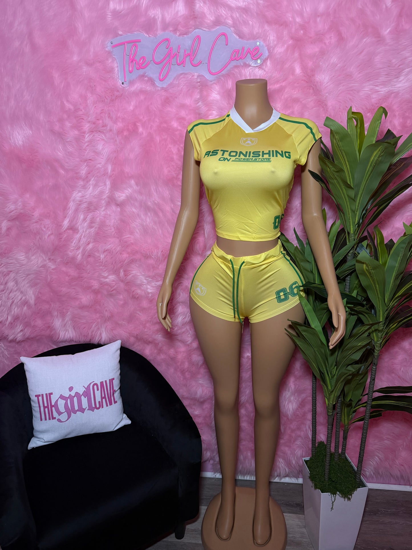 Yellow Soccer Set