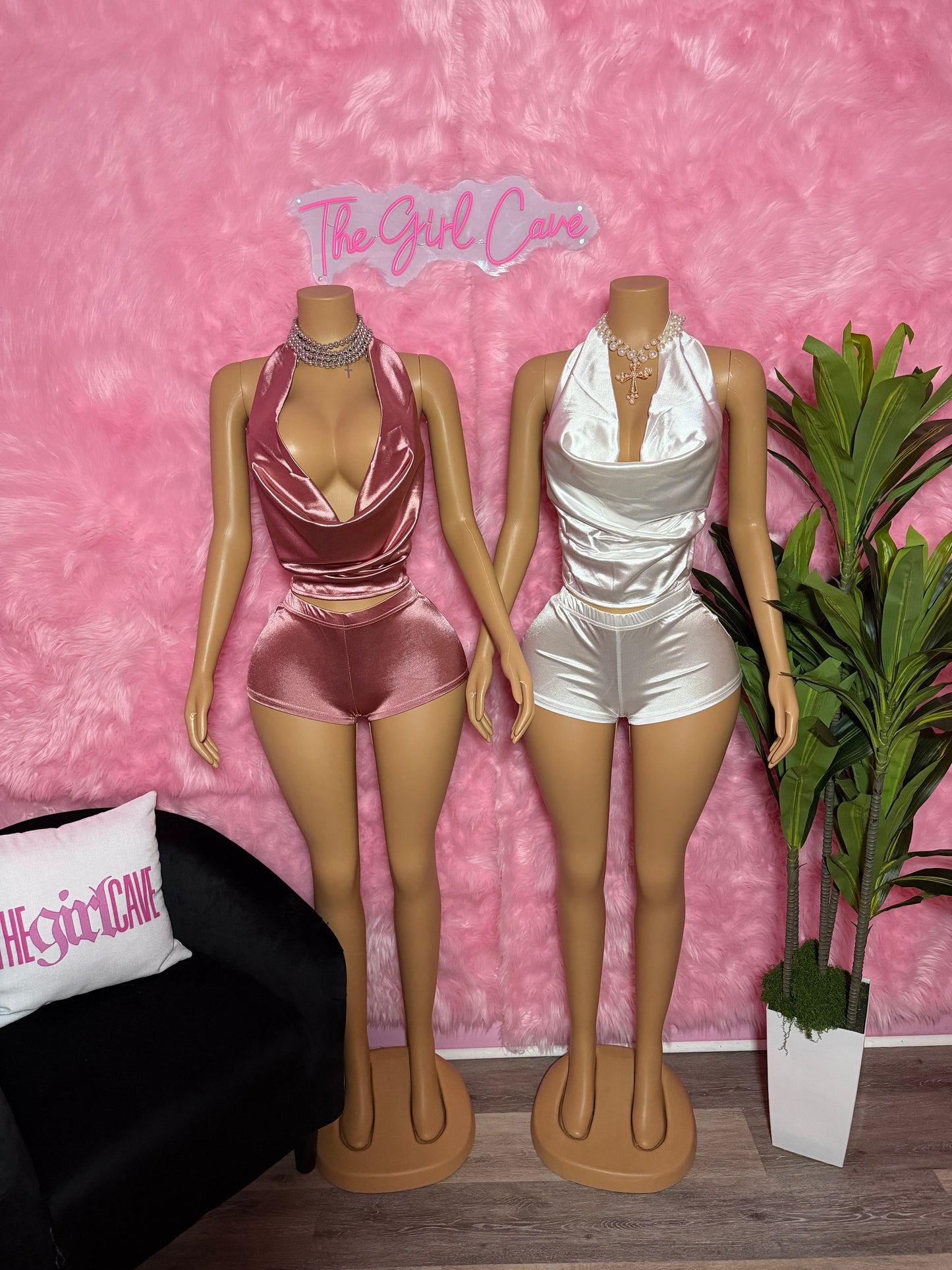 Cowl Neck Short Set