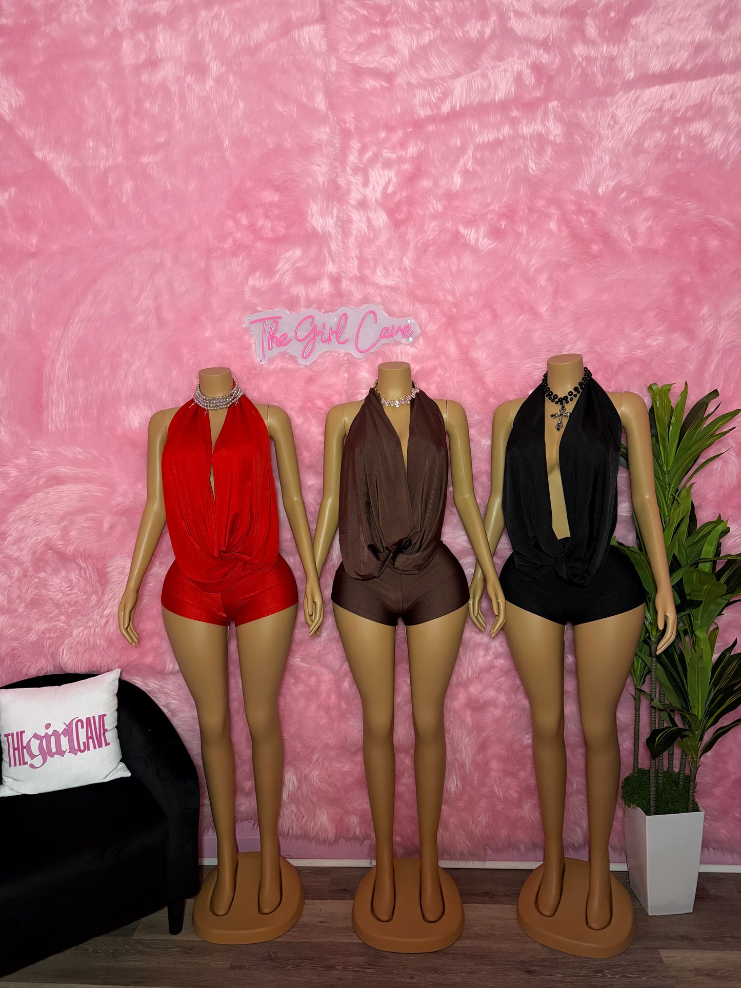 Cowl Neck Romper