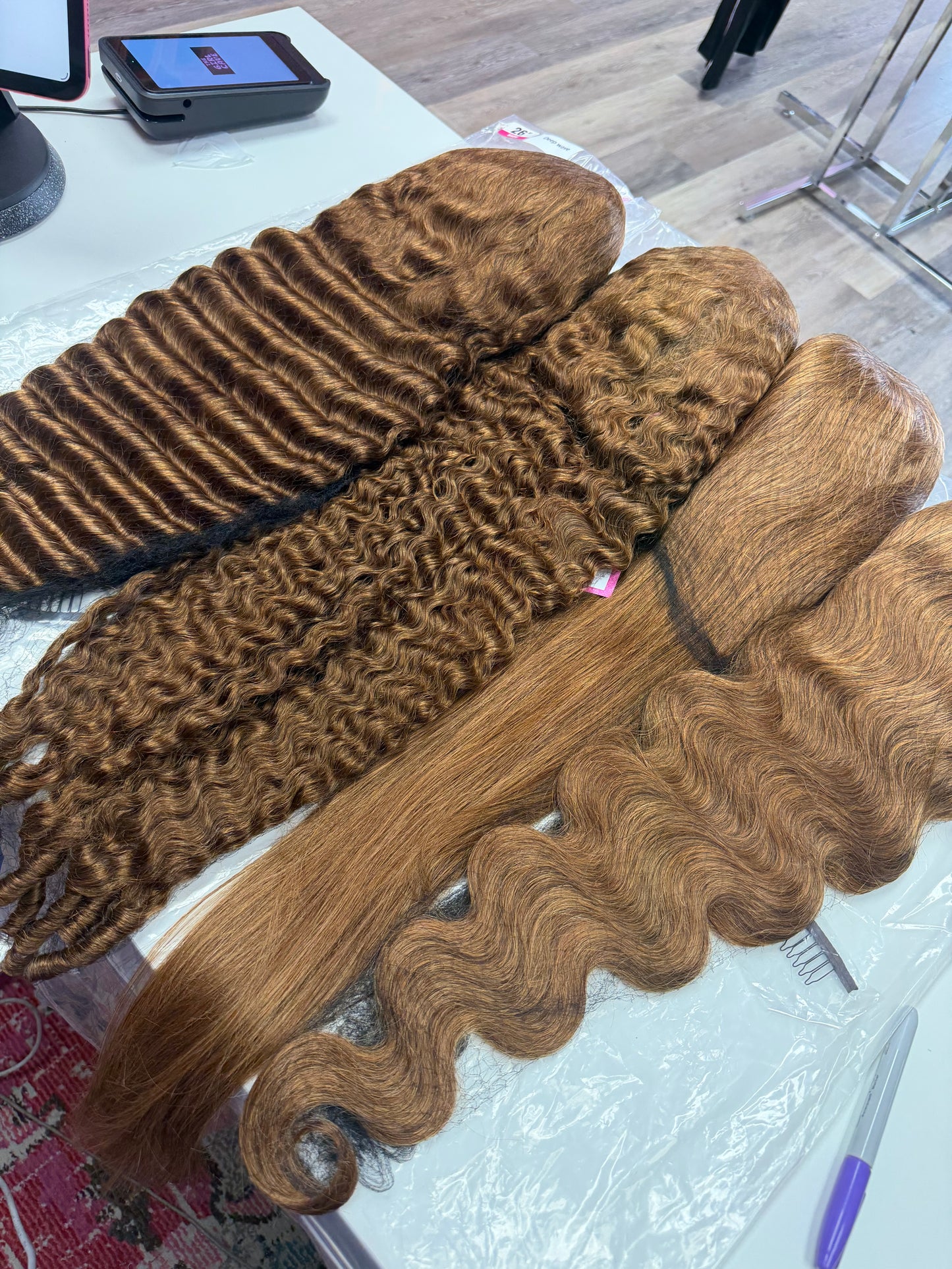 Honey Blonde 13x6 Transparent Virgin Wigs 210% Density