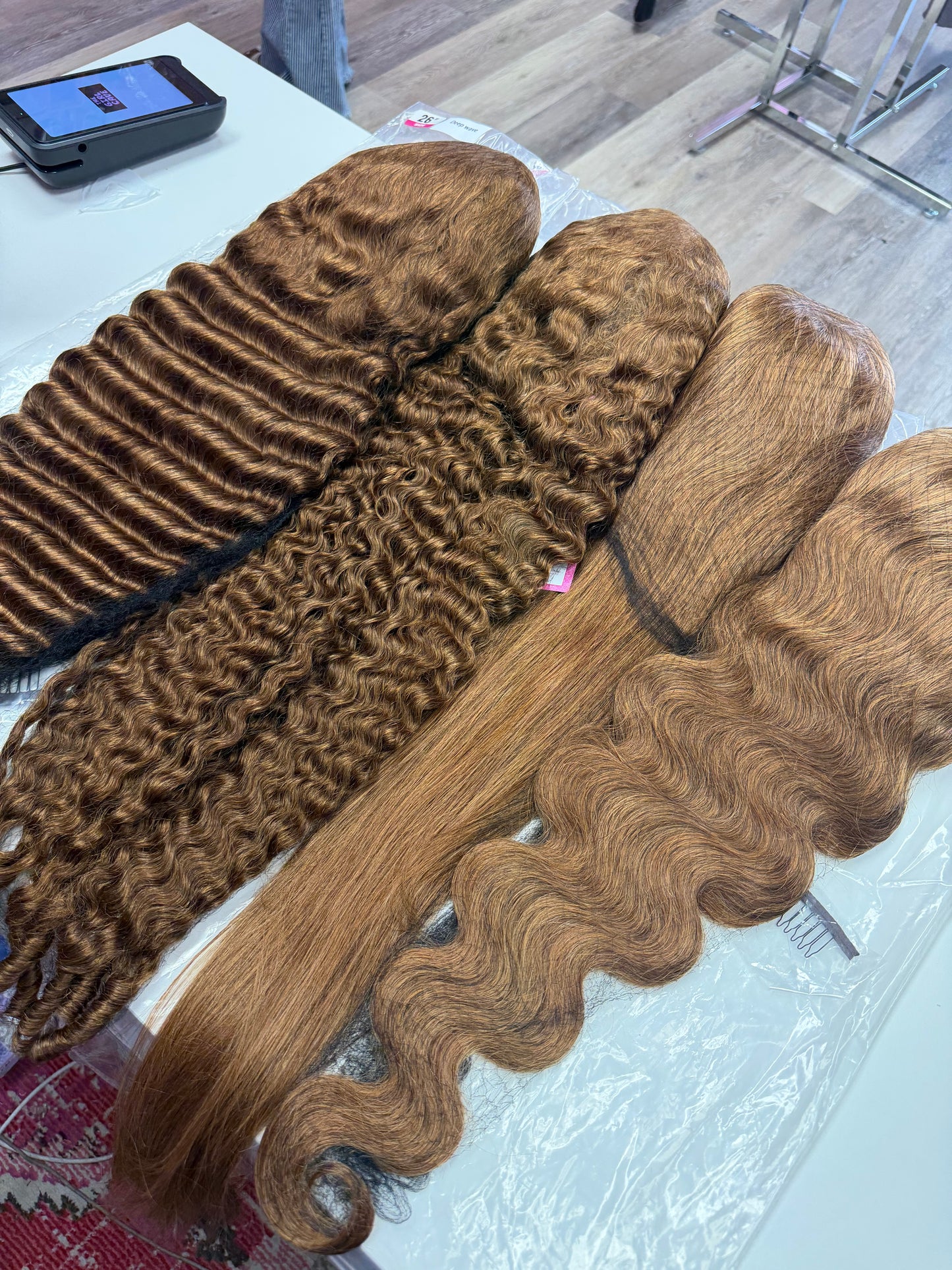 Honey Blonde 13x6 Transparent Virgin Wigs 210% Density