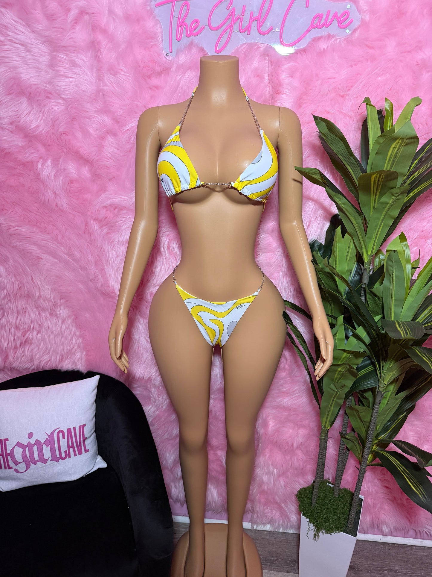 Yellow Swirl Bikini