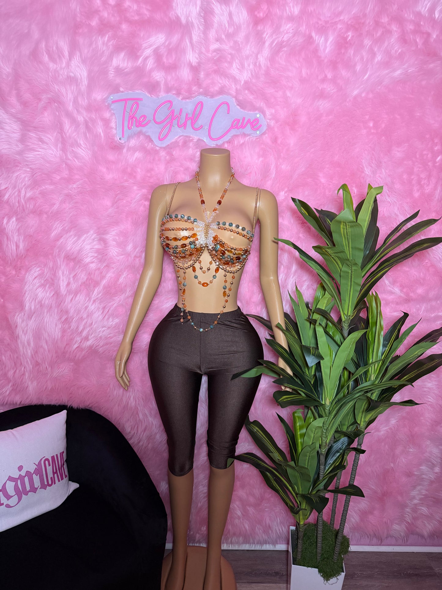 Beaded Capri Set