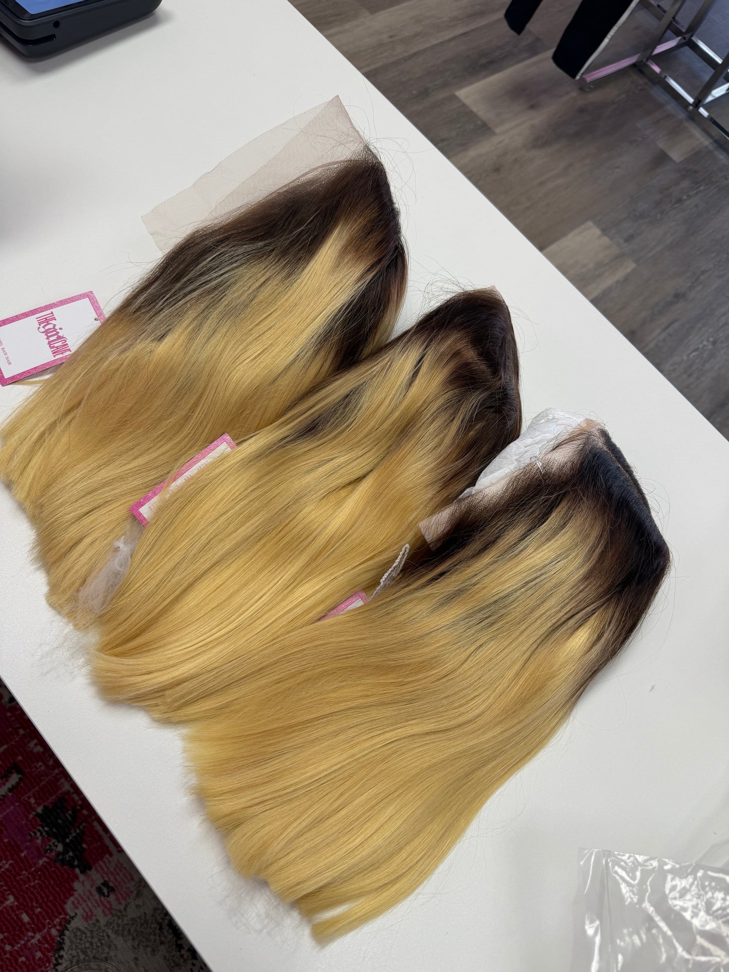 Custom Color Straight 13x6 12' Bobs Transparent Lace Virgin Wigs 210% Density