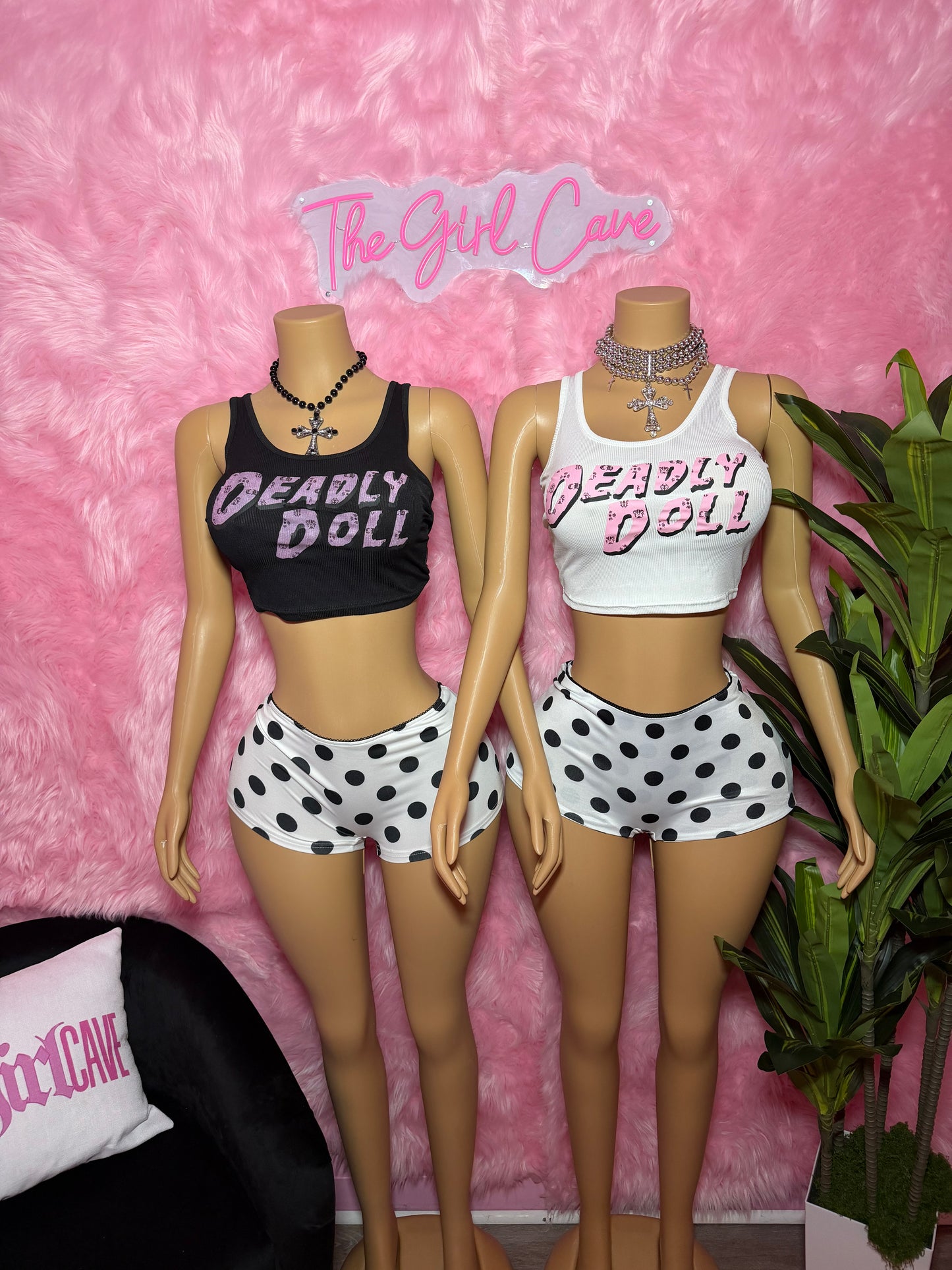 Doll Polka Dot Short Set
