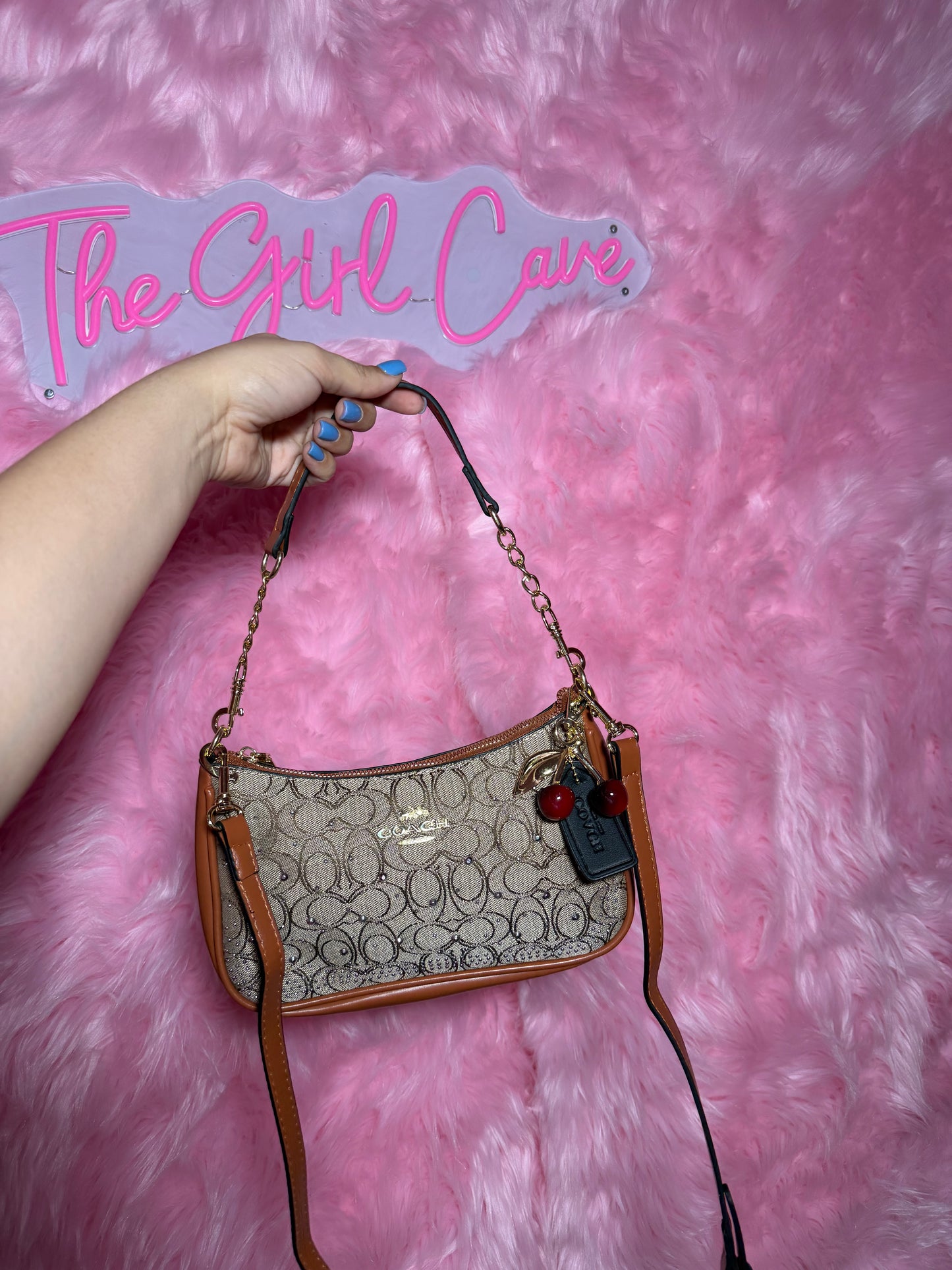 Rhinestone Cresent Bags