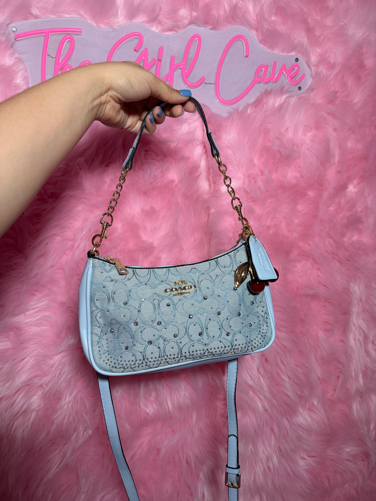 Rhinestone Cresent Bags