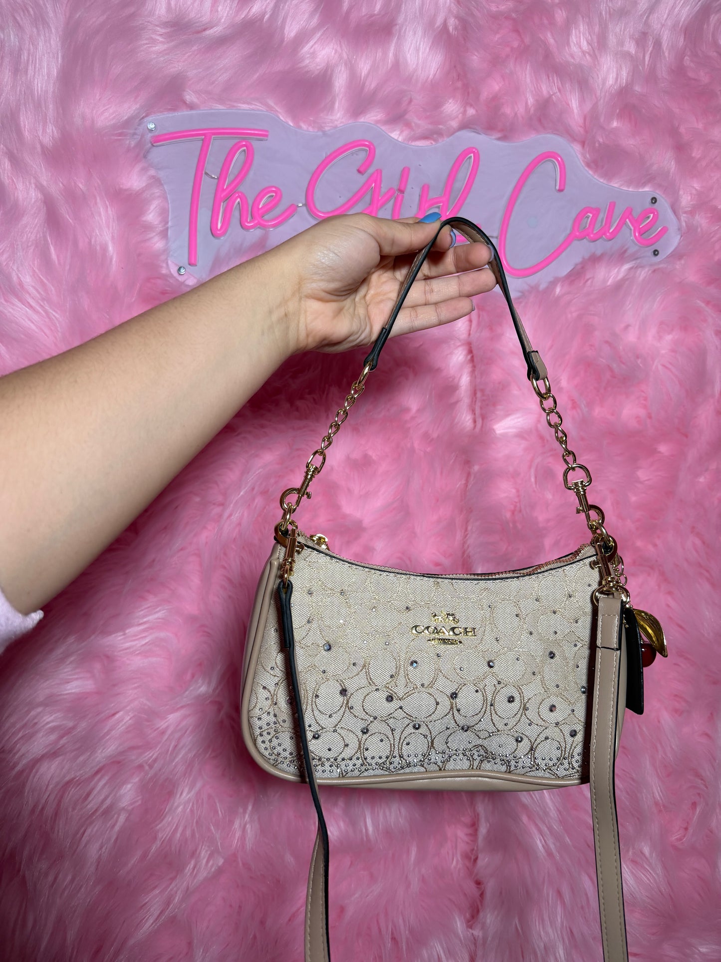 Rhinestone Cresent Bags