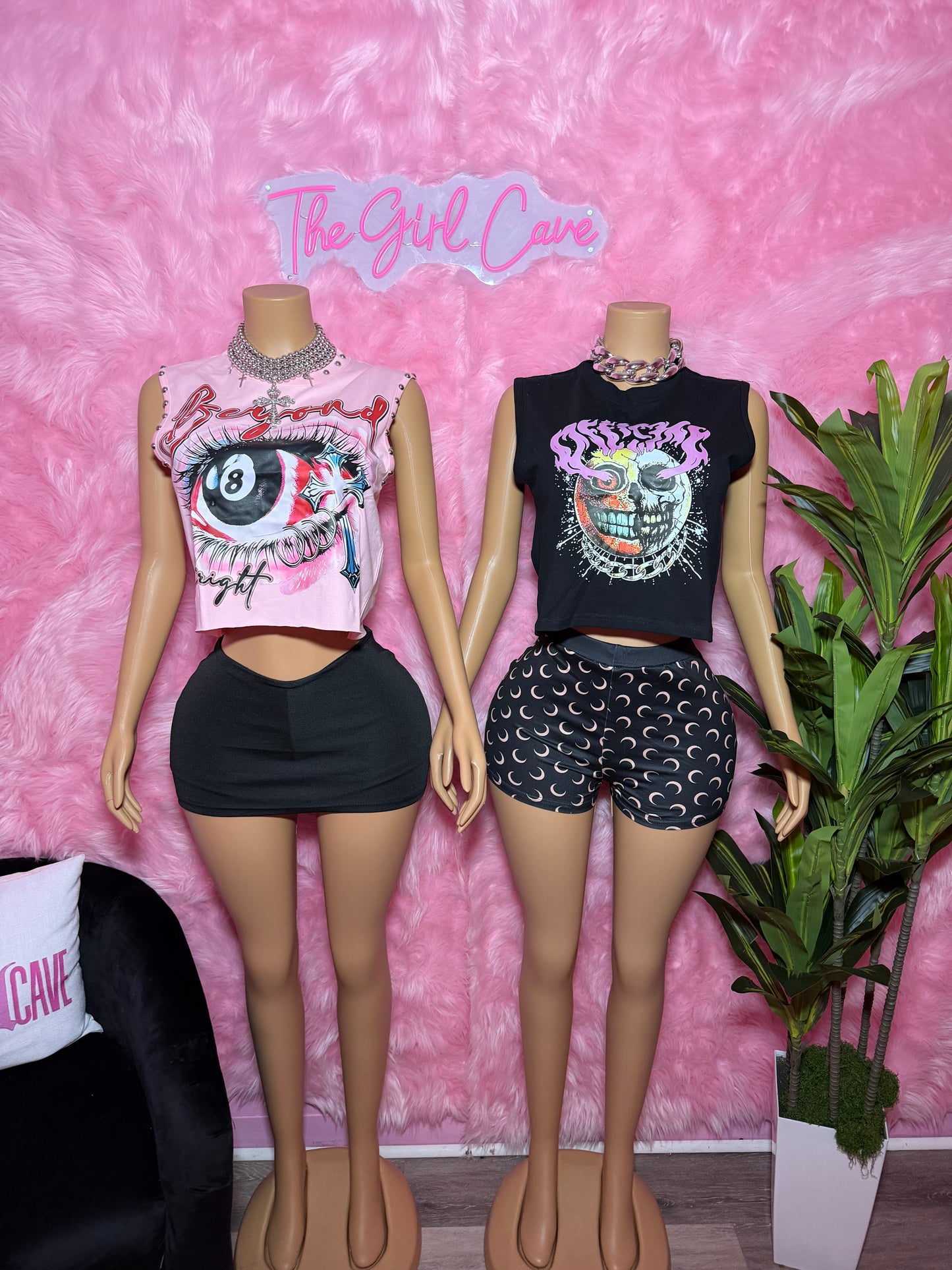 Pink/ Moon Graphic Sets