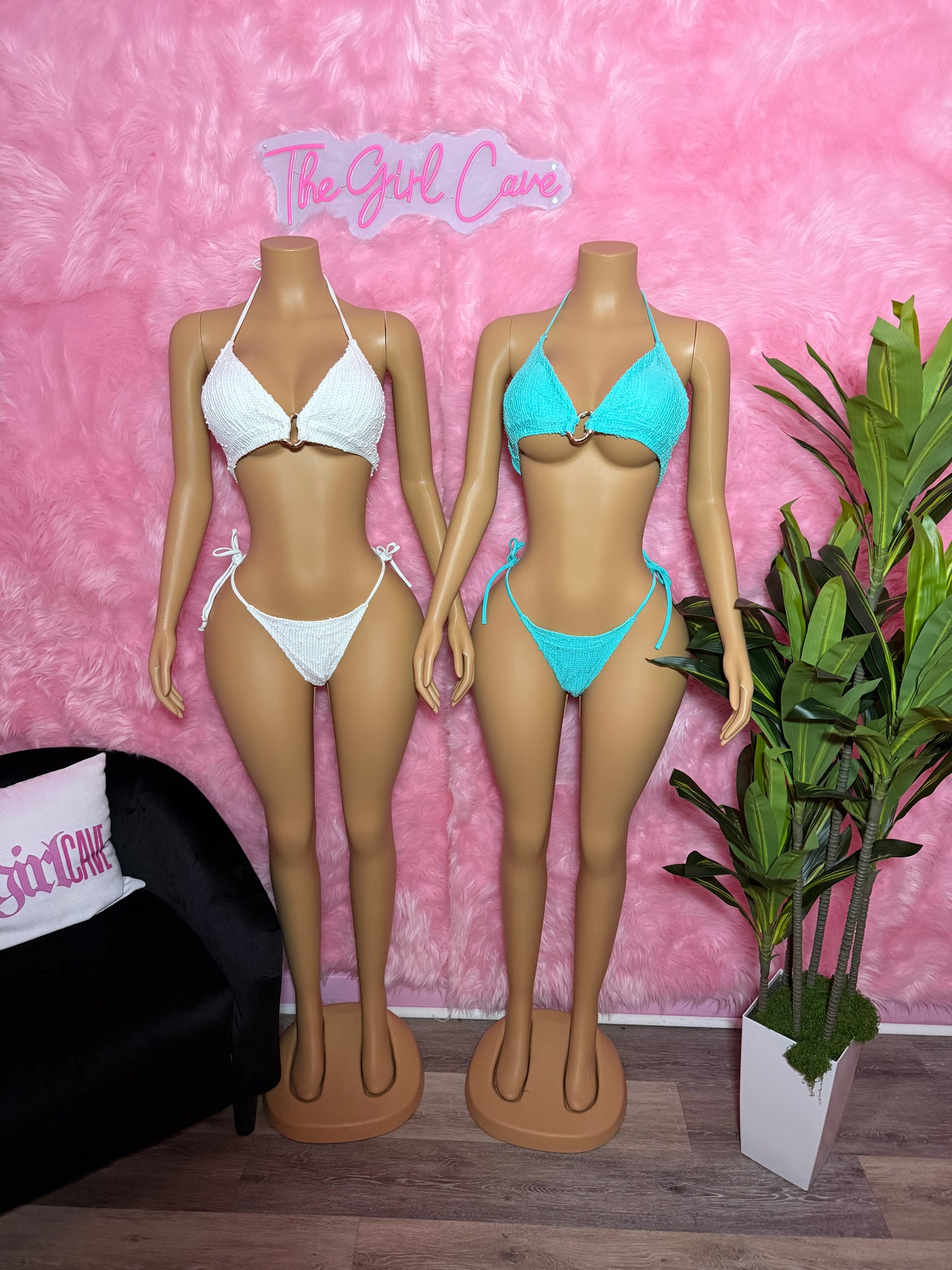 Knit Bikini W/ Cowl Neck Dress