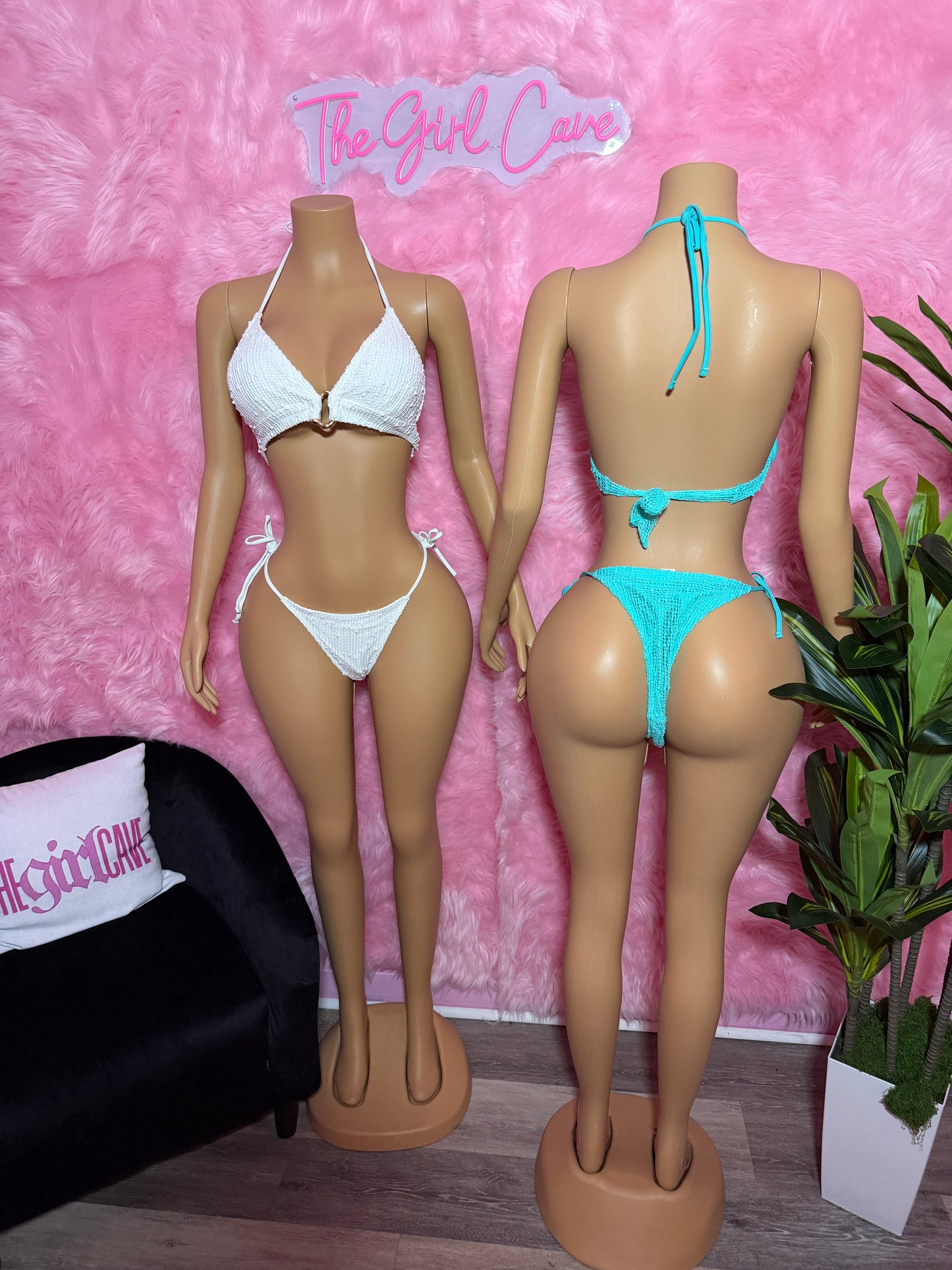 Knit Bikini W/ Cowl Neck Dress