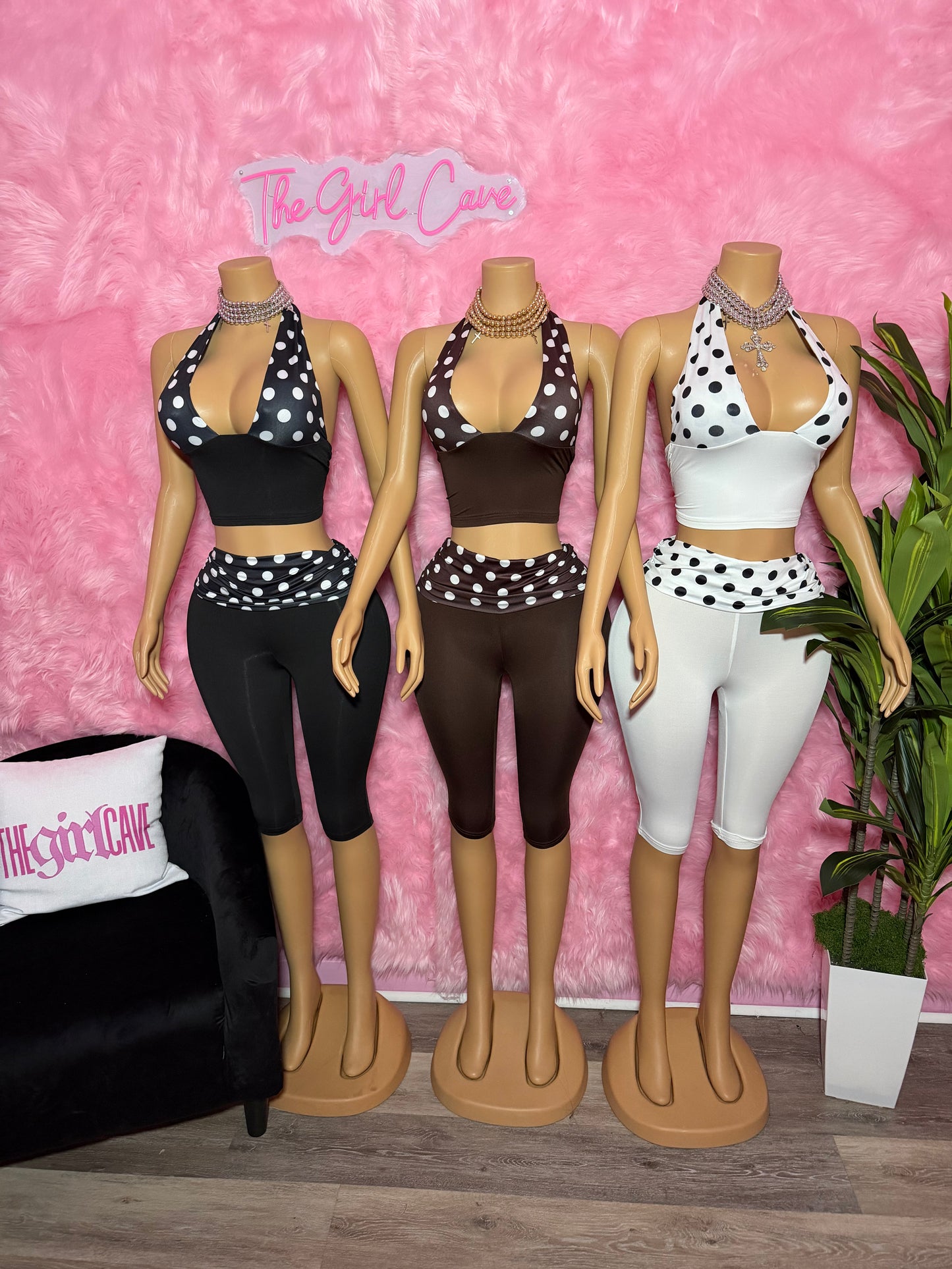 Polka Dot Capri Set