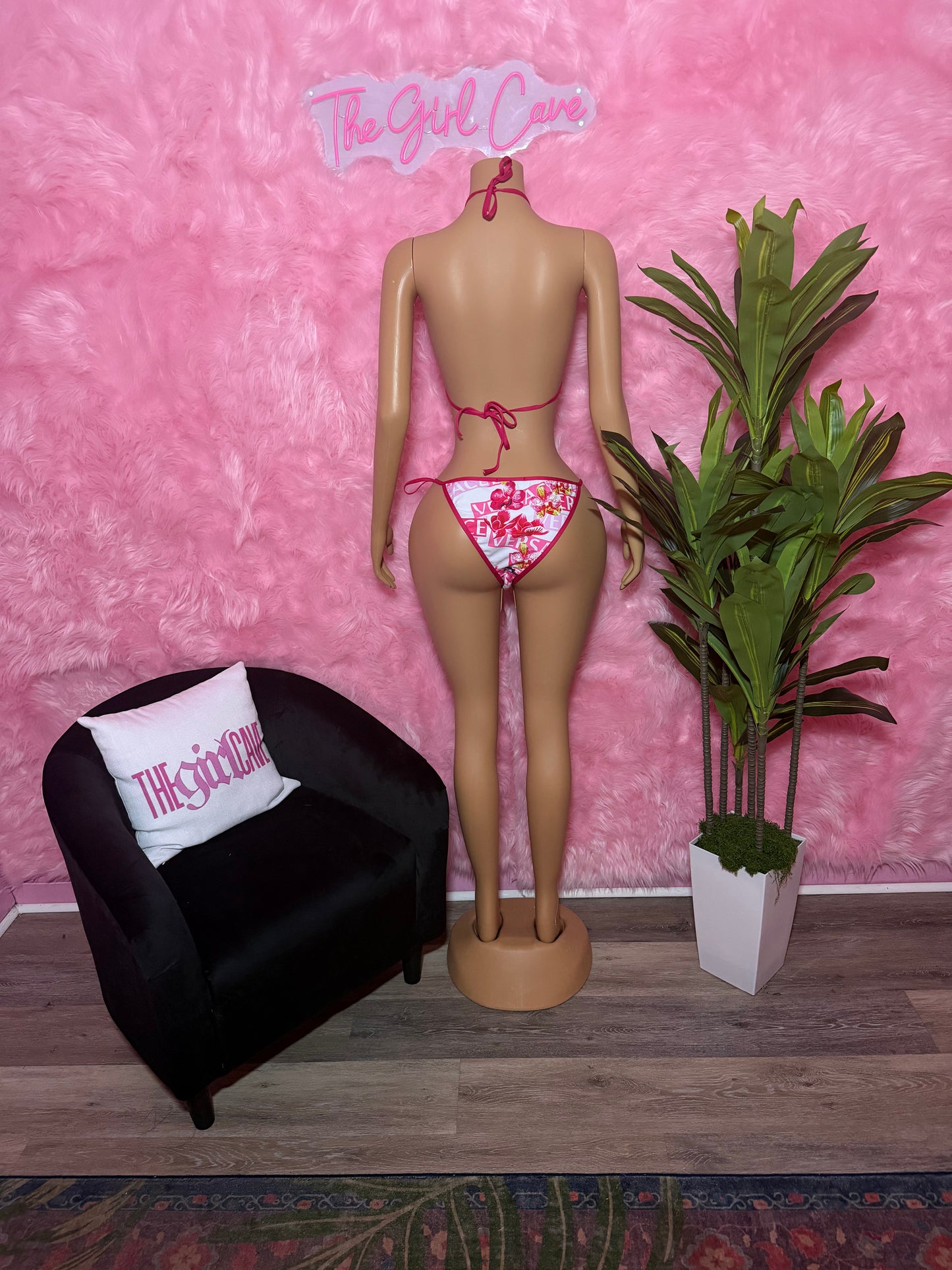 Pink Flower Bikini