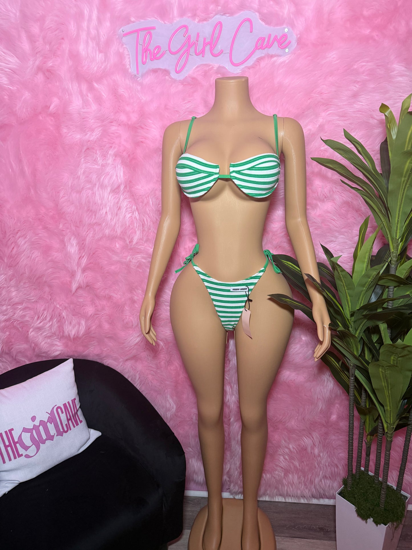 Green Terry Bikini