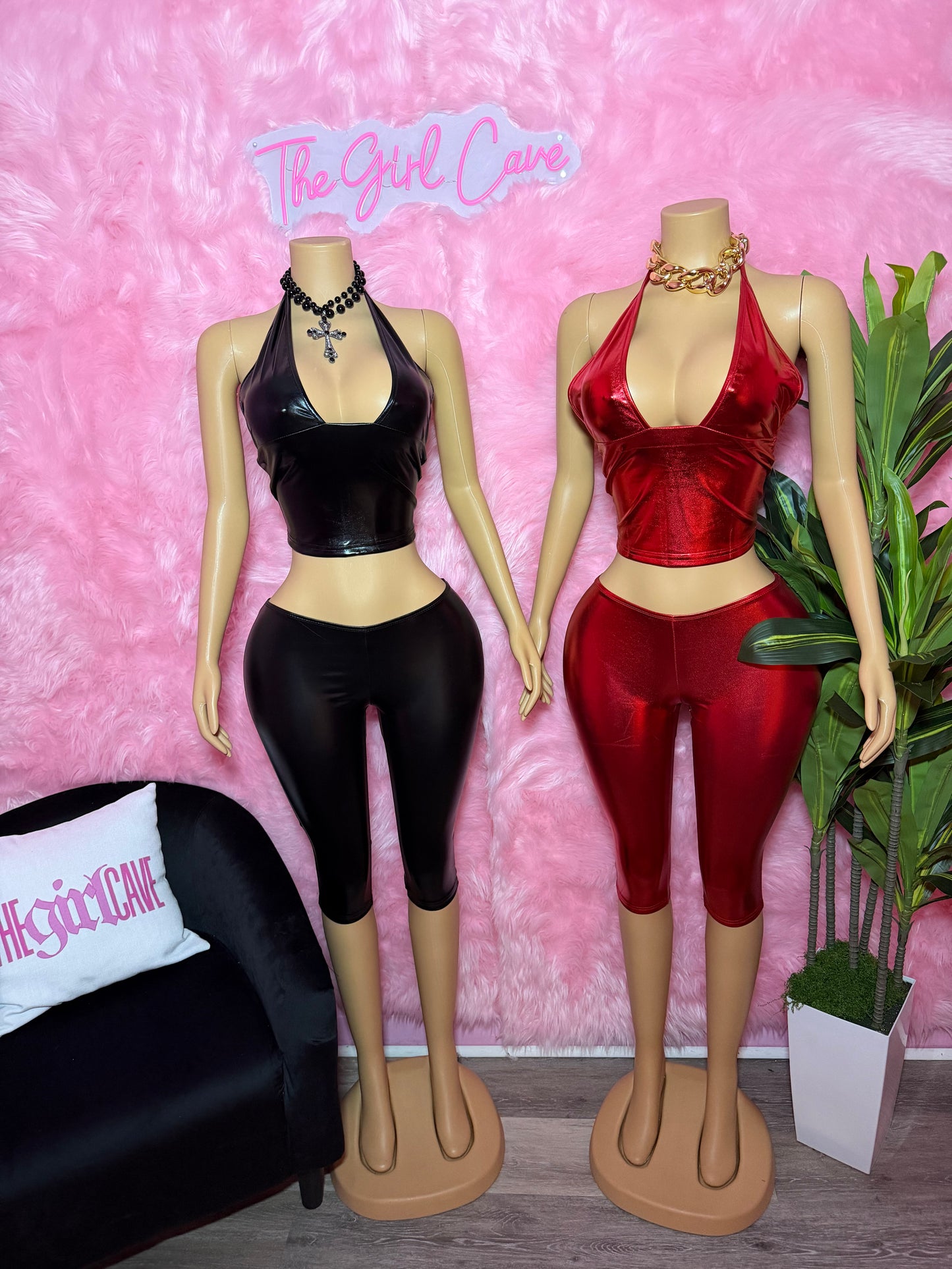 Metalic Capri Set